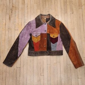 Vintage Gassy Jack Patchwork Suede Jacket